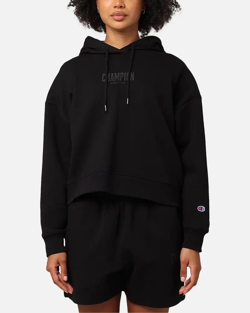 Champion Women's Rochester Base Hoodie Black 1