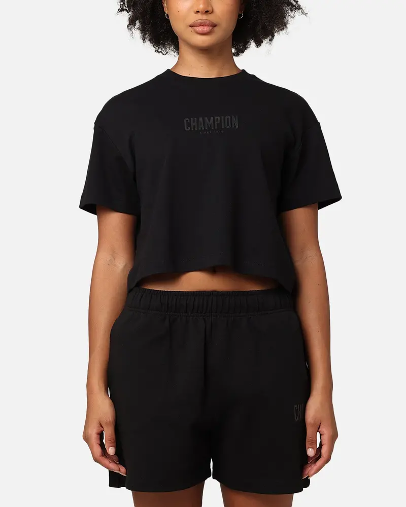 Champion Women's Rochester Base T-Shirt Black 1