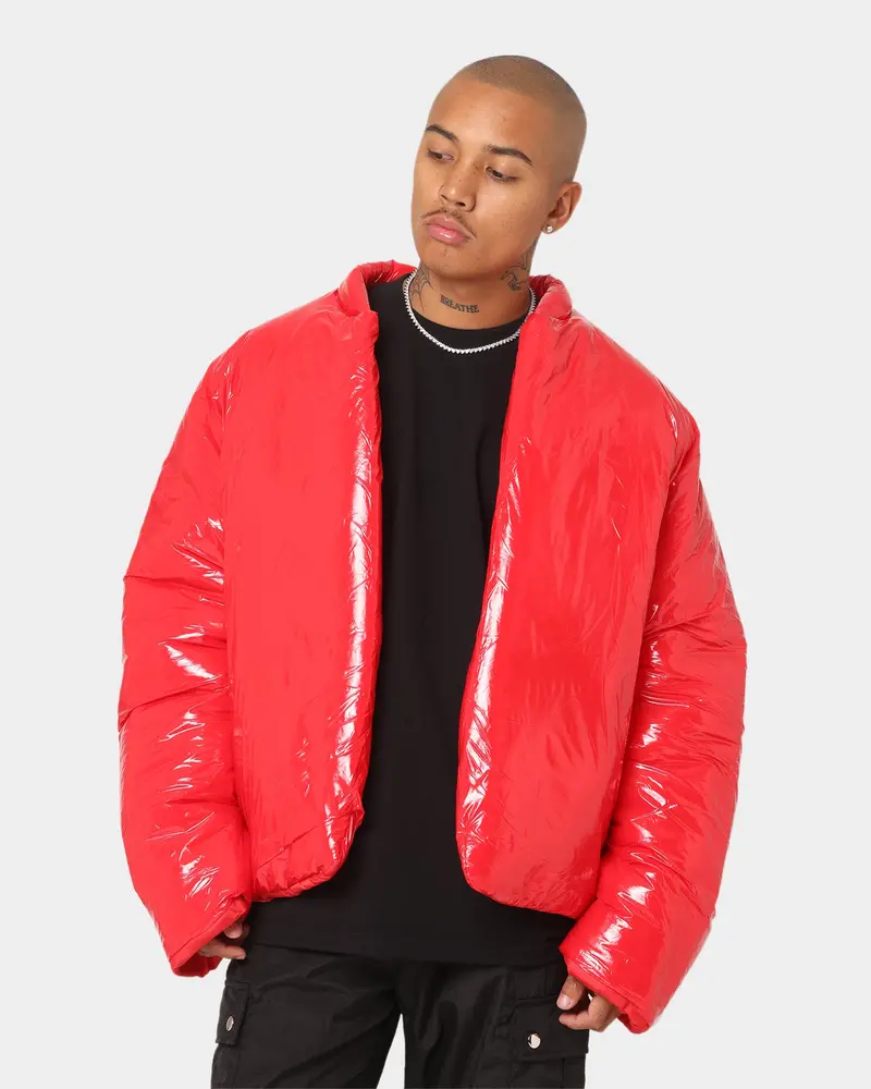 Club Paradise  Paxton Puffer Jacket Red 1