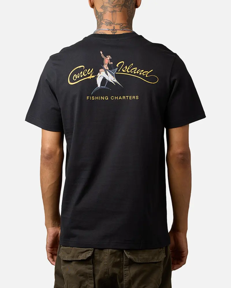 Coney Island Picnic Fishing T-Shirt Black 1