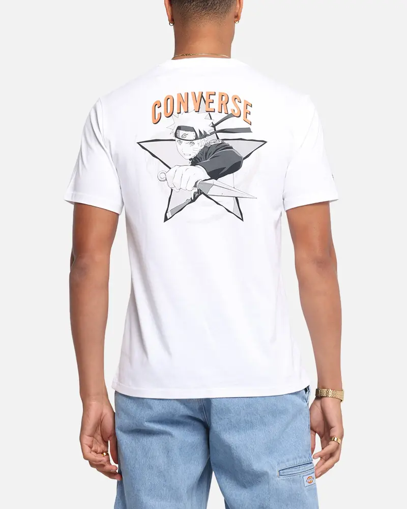 Converse X Naruto Graphic T-Shirt White 1