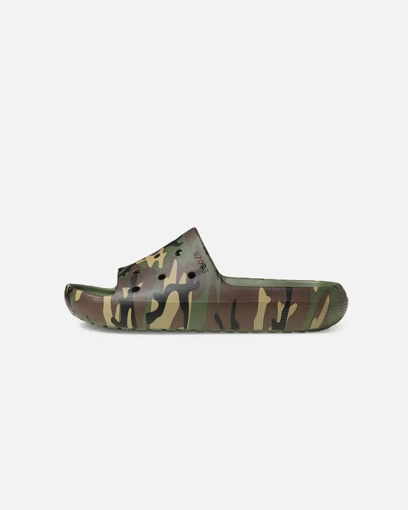 Crocs Classic Camouflage Slide V2 Army Green 1