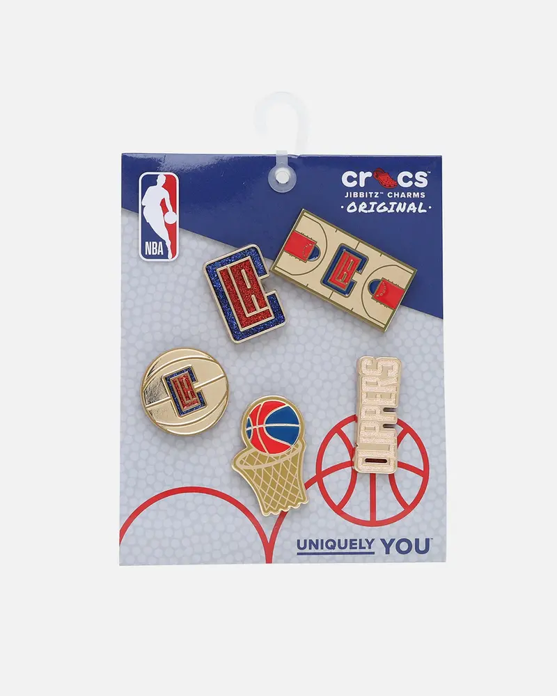 Crocs Los Angeles Clippers 5 Pack Jibbitz Charms Multi 1