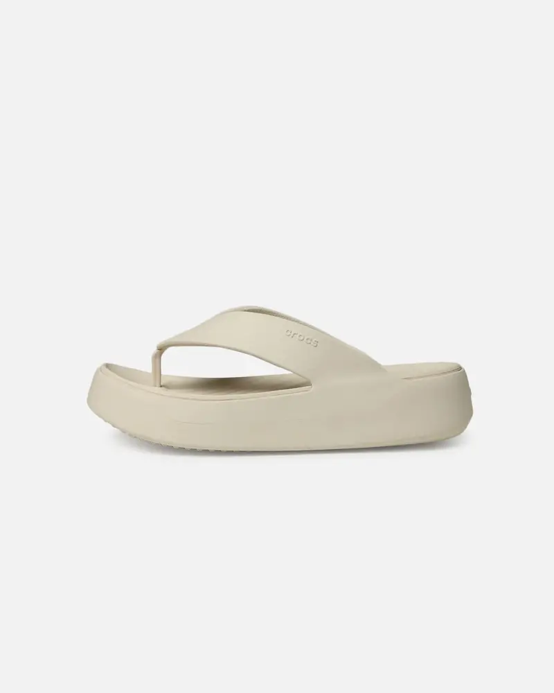Crocs Women's Getaway Platform Flip Stucco 1
