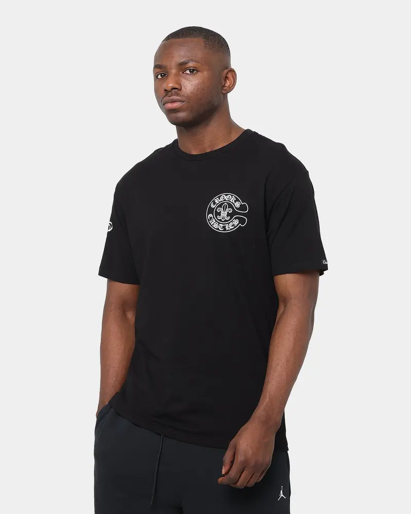 Crooks & Castles Gothic C T-Shirt Black 1