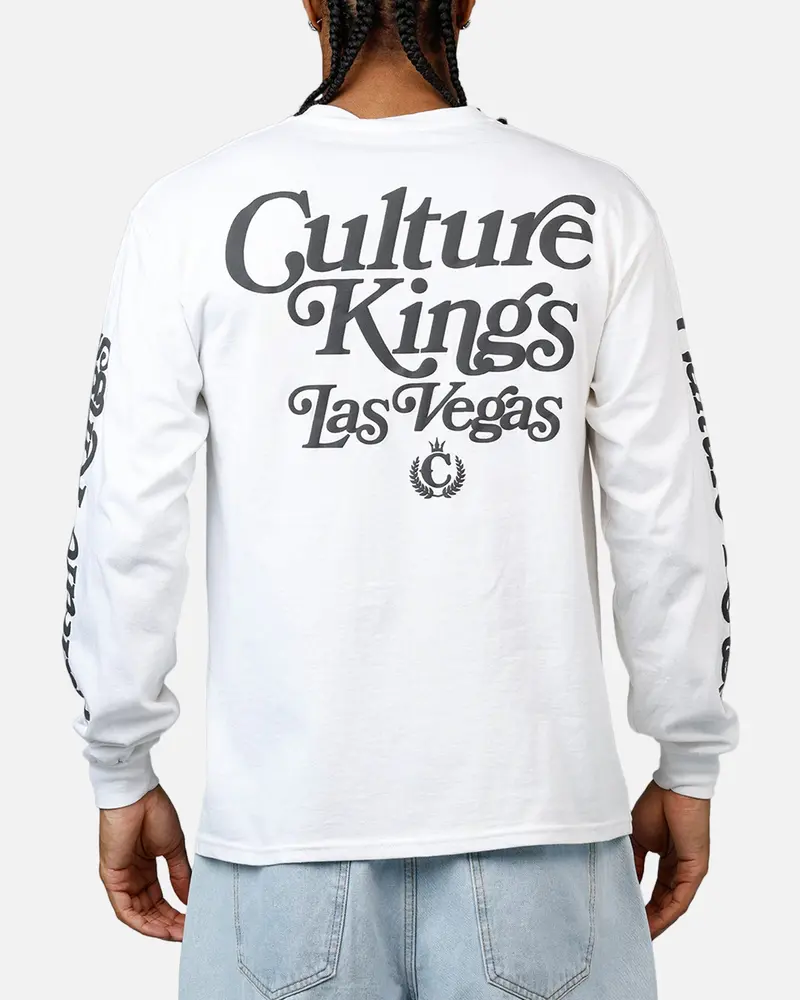 Culture Kiings Las Vegas Long Sleeve T-Shirt White 1