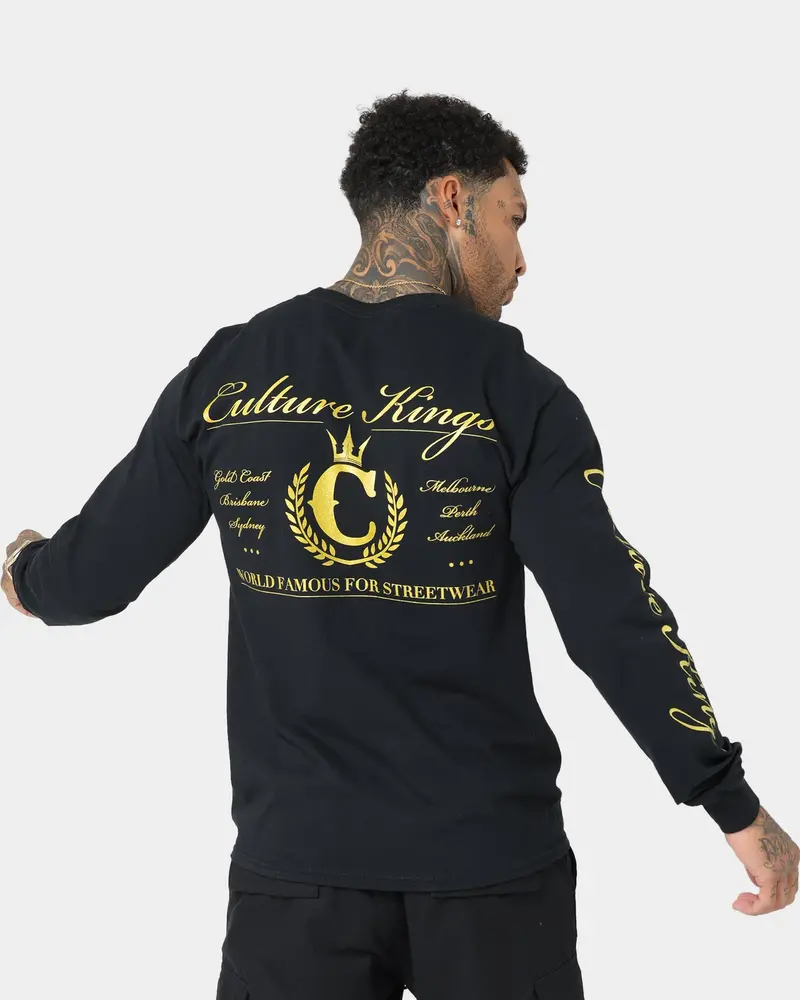 Culture Kings Ck Long Sleeve Tee Black 1
