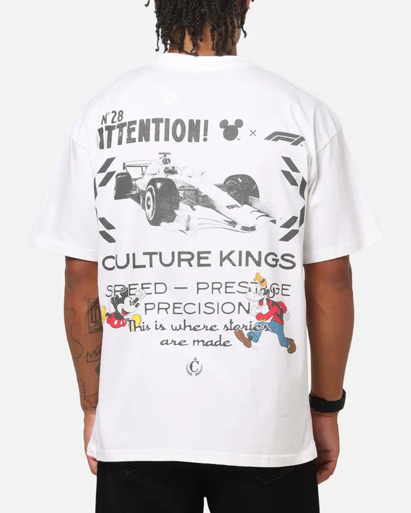 Culture Kings Disney X Formula 1® Mickey Mechanic Vintage T-Shirt White 1
