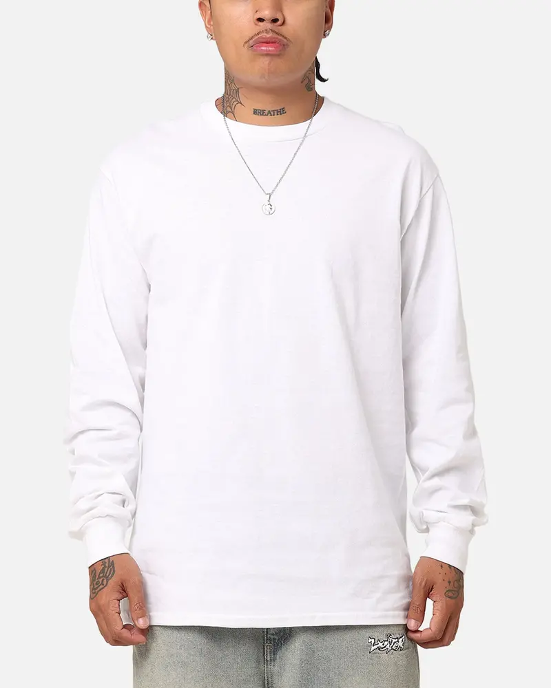 Culture Kings Long Sleeve T-Shirt White 1