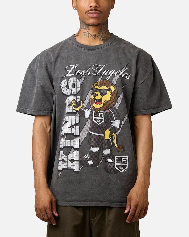 Culture Kings Los Angeles Kings Heavyweight T-Shirt Black Black Wash 1
