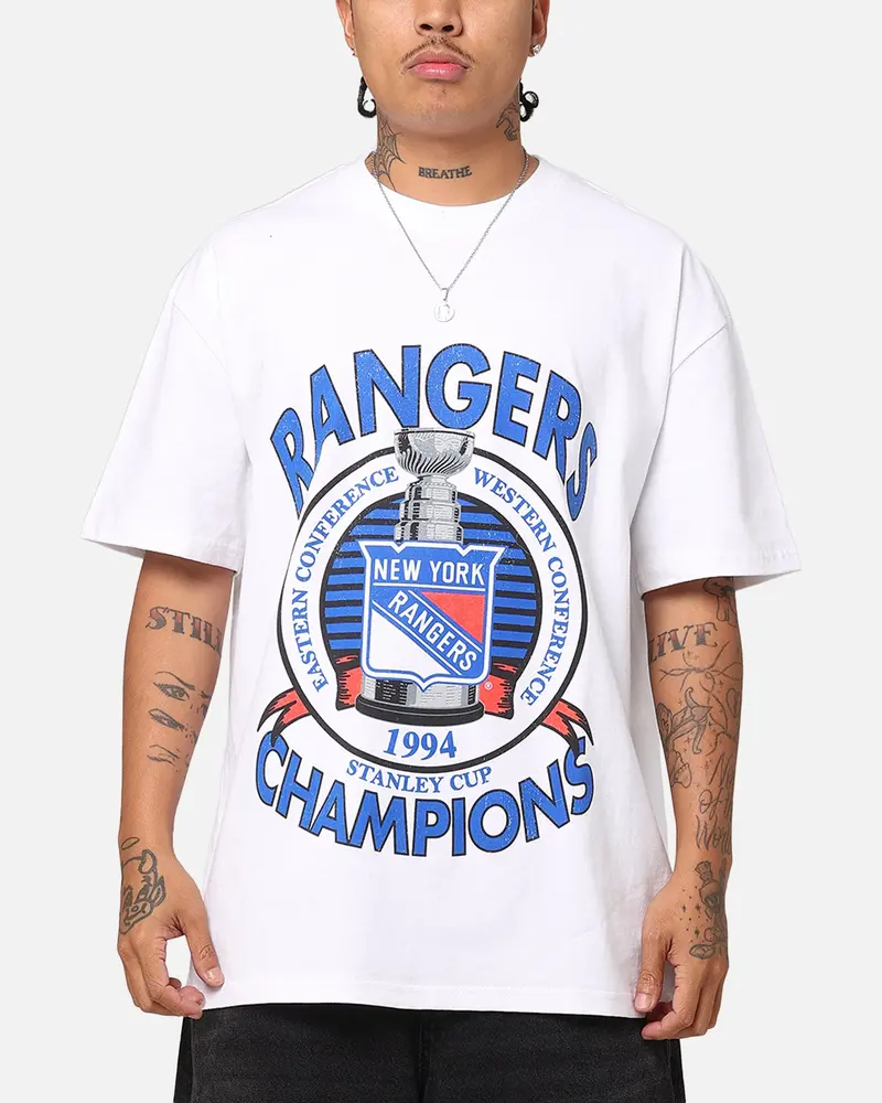 Culture Kings New York Rangers 1994 Cup Heavy T-Shirt White 1