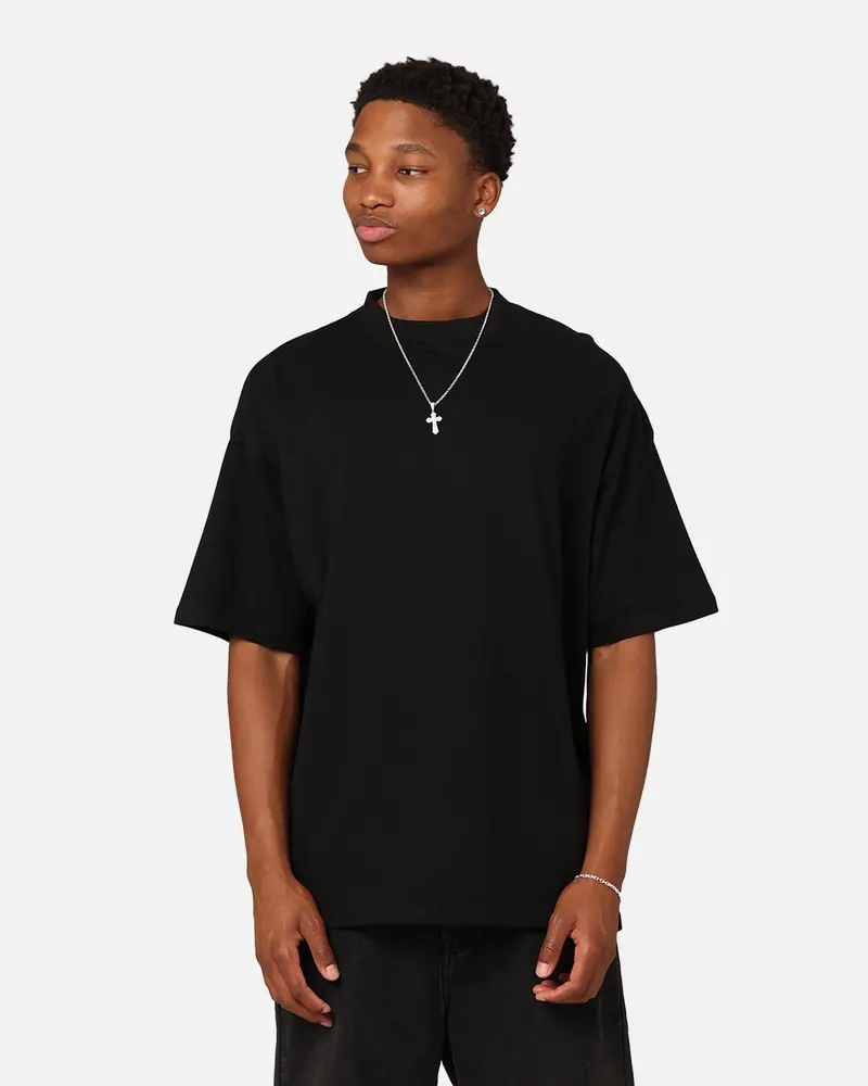 Culture Kings Oversized Blank T-Shirt Black 1