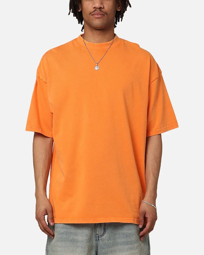 Culture Kings Oversized Blank T-Shirt Orange 1