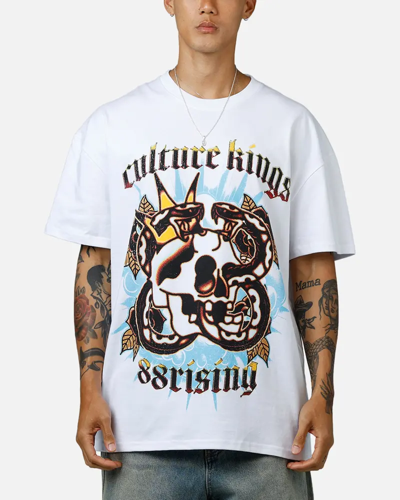Culture Kings X 88Rising Snake T-Shirt White 1
