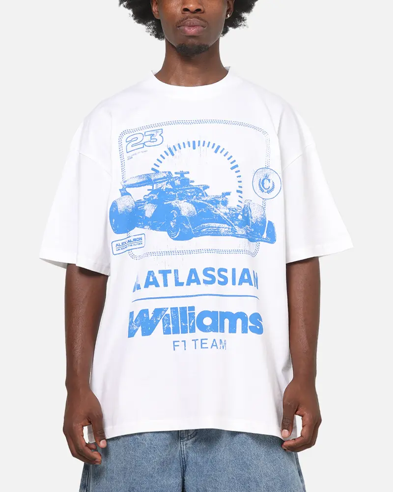 Culture Kings X Atlassian Williams F1 Team Heavy T-Shirt White 1