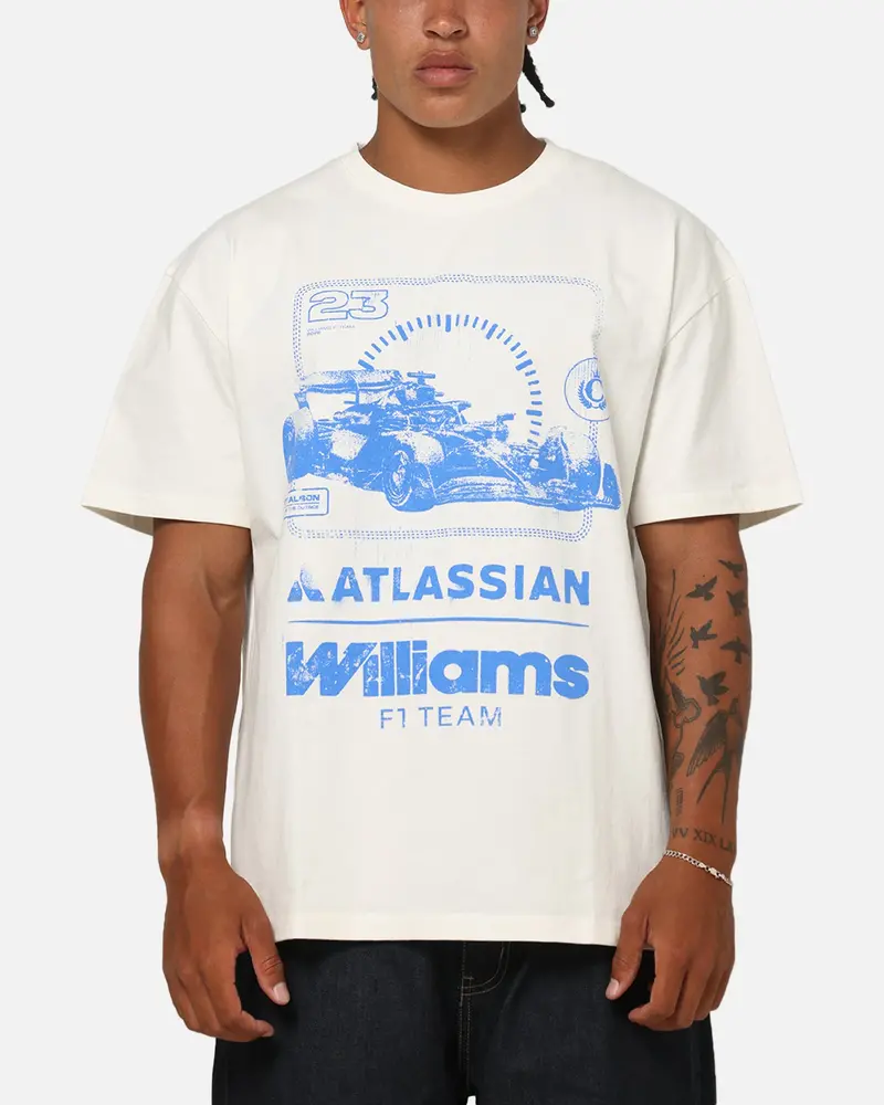 Culture Kings X Atlassian Williams F1 Team Team T-Shirt Off White 1