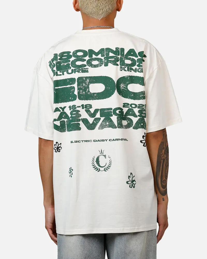 Culture Kings X Edc 2025 Vintage T-Shirt Off White 1