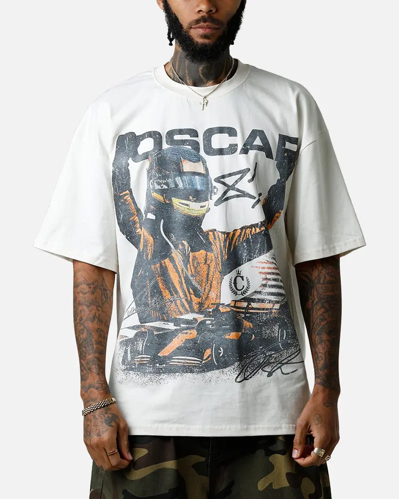 Culture Kings X Mclaren Oscar Piastri 'Vegas Grand Prix 2024' Signature T-Shirt Off White 1