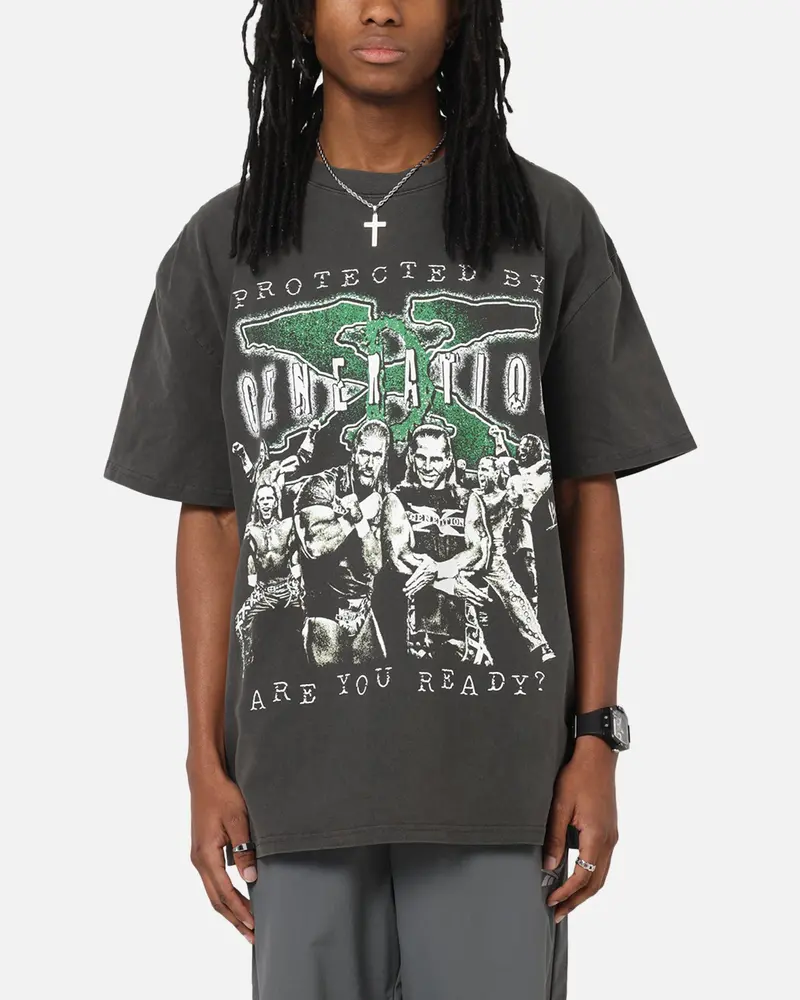 Culture Kings X Wwe D-Generation X Summer Slam Heavy T-Shirt Black Wash 1