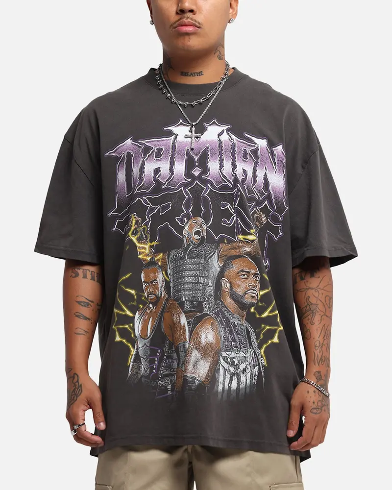 Culture Kings X Wwe Damian Priest Wrestlemania Xli Heavy T-Shirt Black Wash 1