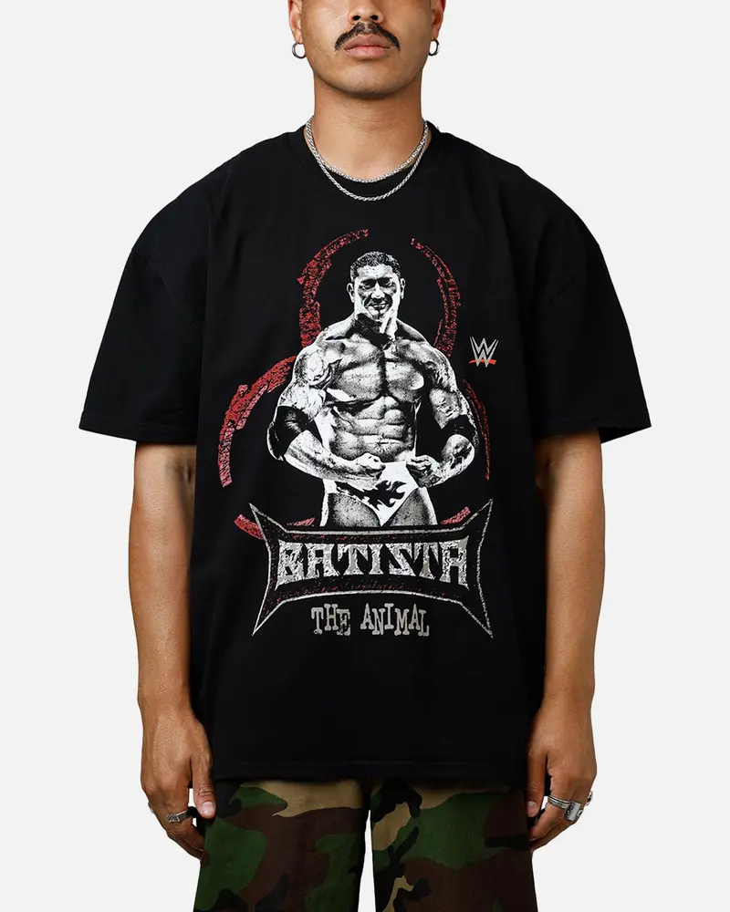 Culture Kings X Wwe Dave Bautista Ruthless Aggression Vintage T-Shirt Black 1