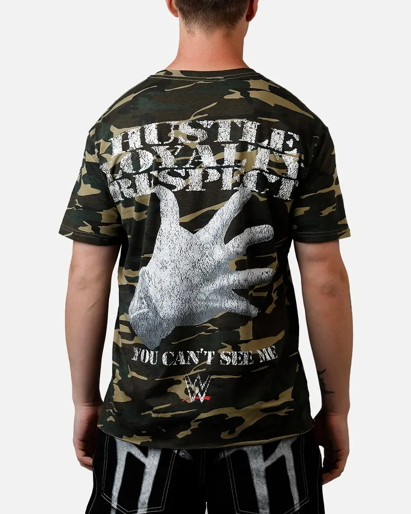 Culture Kings X Wwe John Cena Ruthless Aggression Vintage T-Shirt Woodland Camo 1