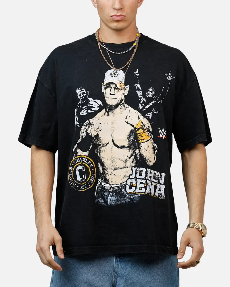 Culture Kings X Wwe John Cena Wrestlemania Xli Vintage T-Shirt Black Acidwash 1