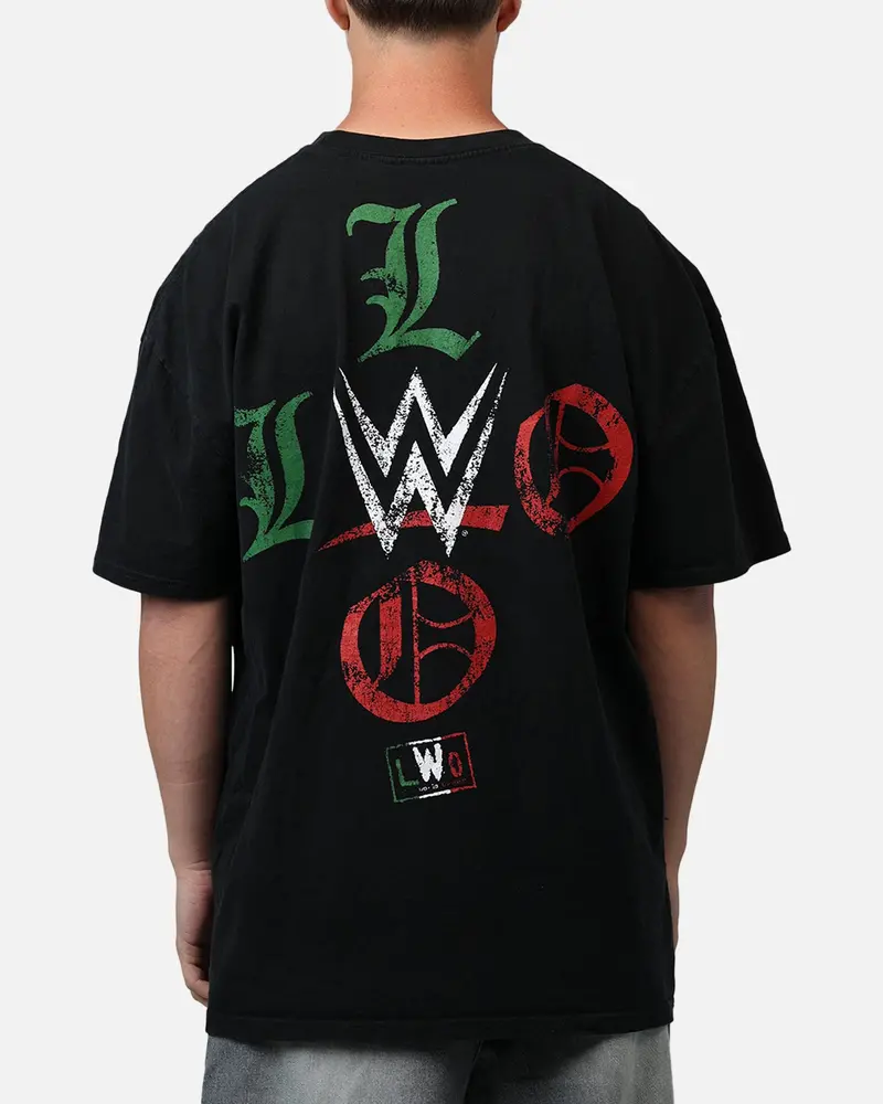 Culture Kings X Wwe Lwo Logo T-Shirt Black 1