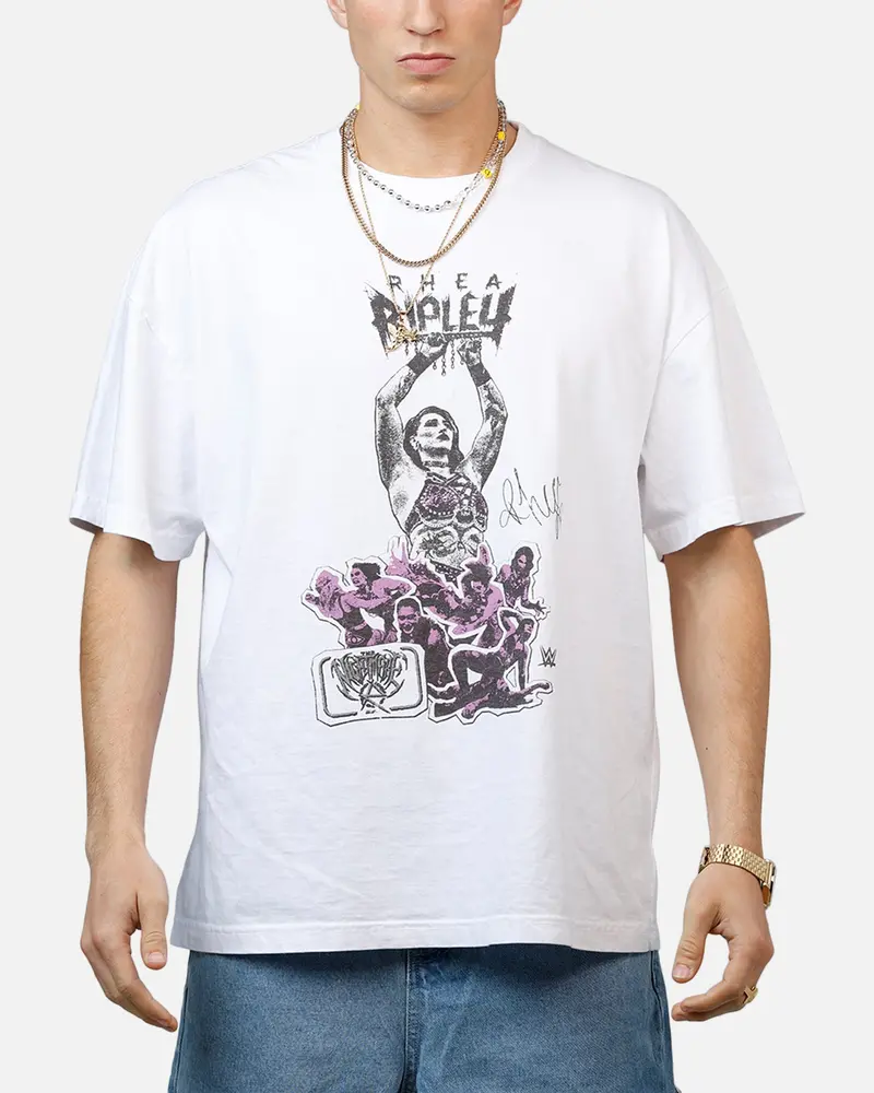 Culture Kings X Wwe Rhea Ripley Wrestlemania Xli Vintage T-Shirt White 1