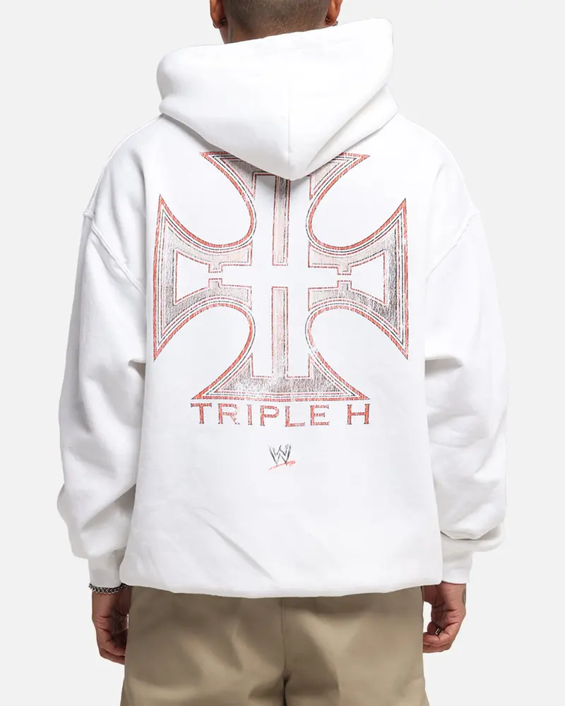 Culture Kings X Wwe Triple H Wrestlemania Xli Premium Hoodie White 1