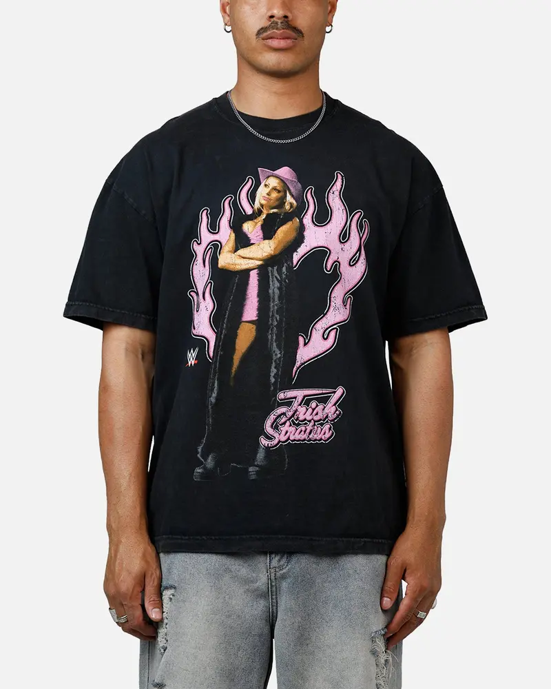 Culture Kings X Wwe Trish Stratus Wrestlemania Xli Vintage T-Shirt Black Acidwash 1
