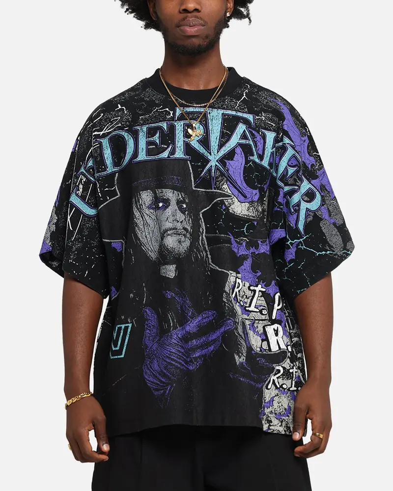 Culture Kings X Wwe Undertaker All Over Print T-Shirt Black 1