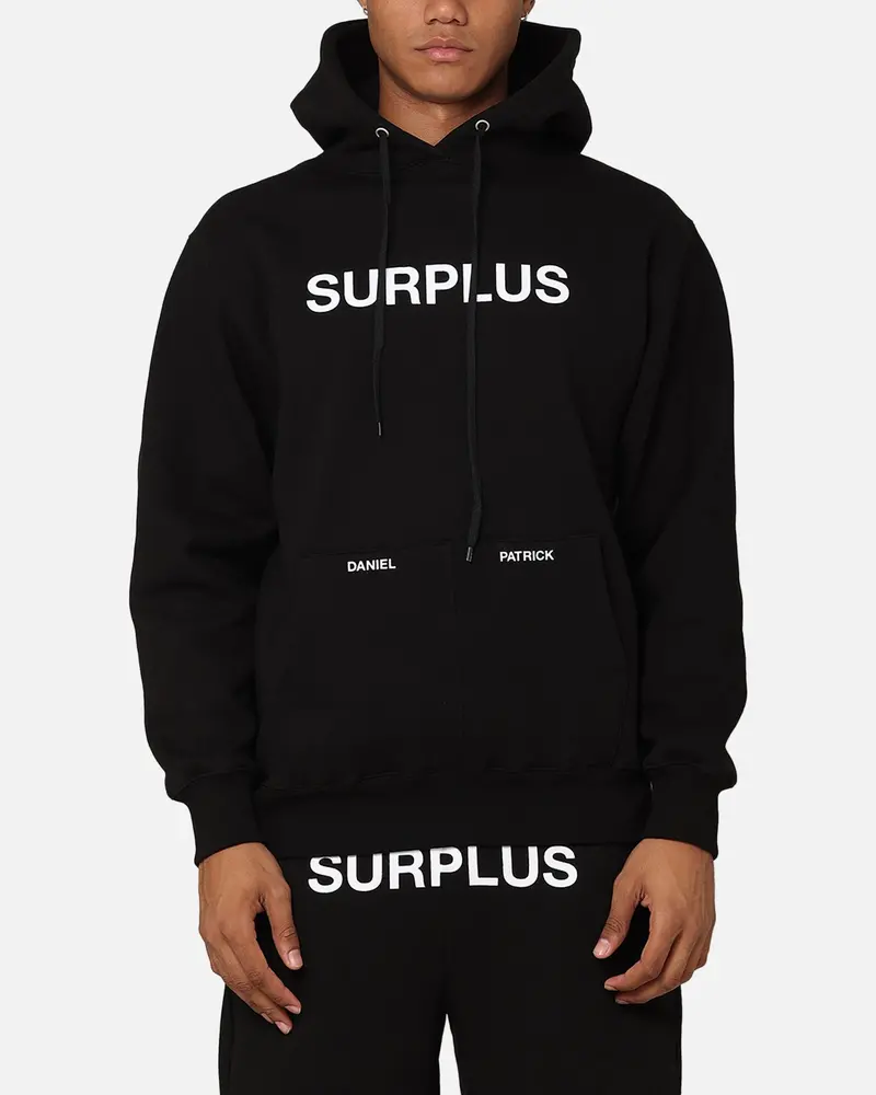 Daniel Patrick Surplus Logo Hoodie Black 1