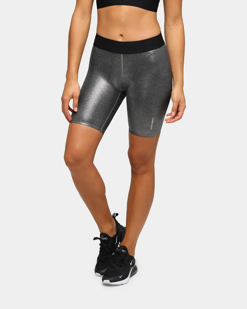 Dead Sport Women's Phantom Bike Shorts Silver/Black/Metallic 1
