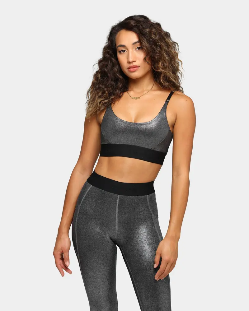 Dead Sport Women's Phantom Crop Silver/Black/Metallic 1