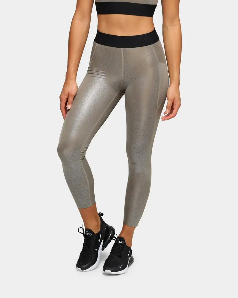 Dead Sport Women's Phantom Tights Gold/Black/Gold 1