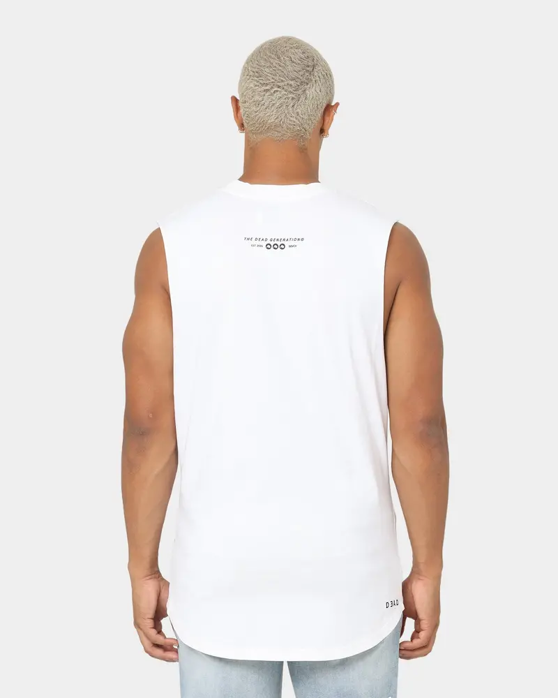 Dead Studios Till We Ride Muscle T-Shirt White/Black 4