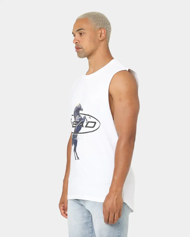Dead Studios Till We Ride Muscle T-Shirt White/Black 6