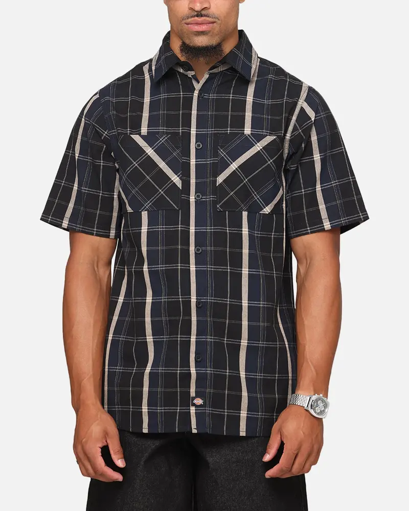 Dickies Best N West Button Up Shirt Black 1