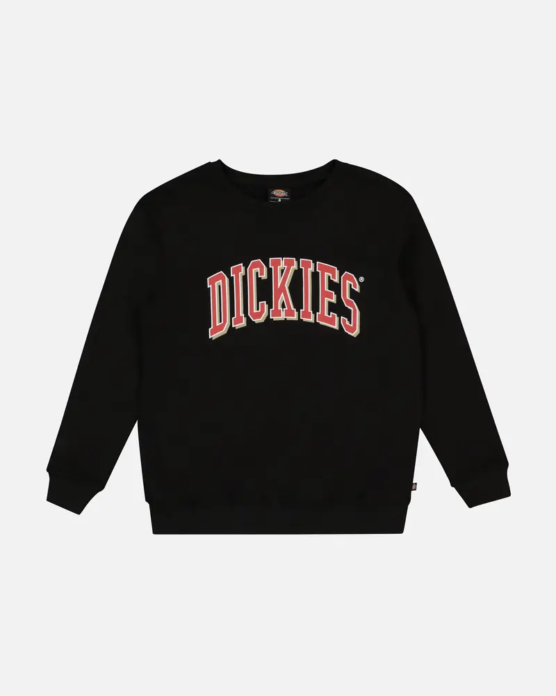 Dickies Kid's Longview Crewneck Black 1