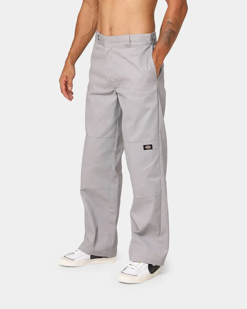 Dickies Loose Double Knee Work Pants Silver 1