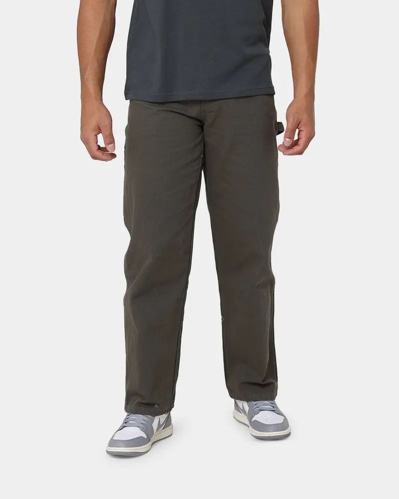 Dickies Relaxed Fit Duck Jeans Rinsed Moss Green 1