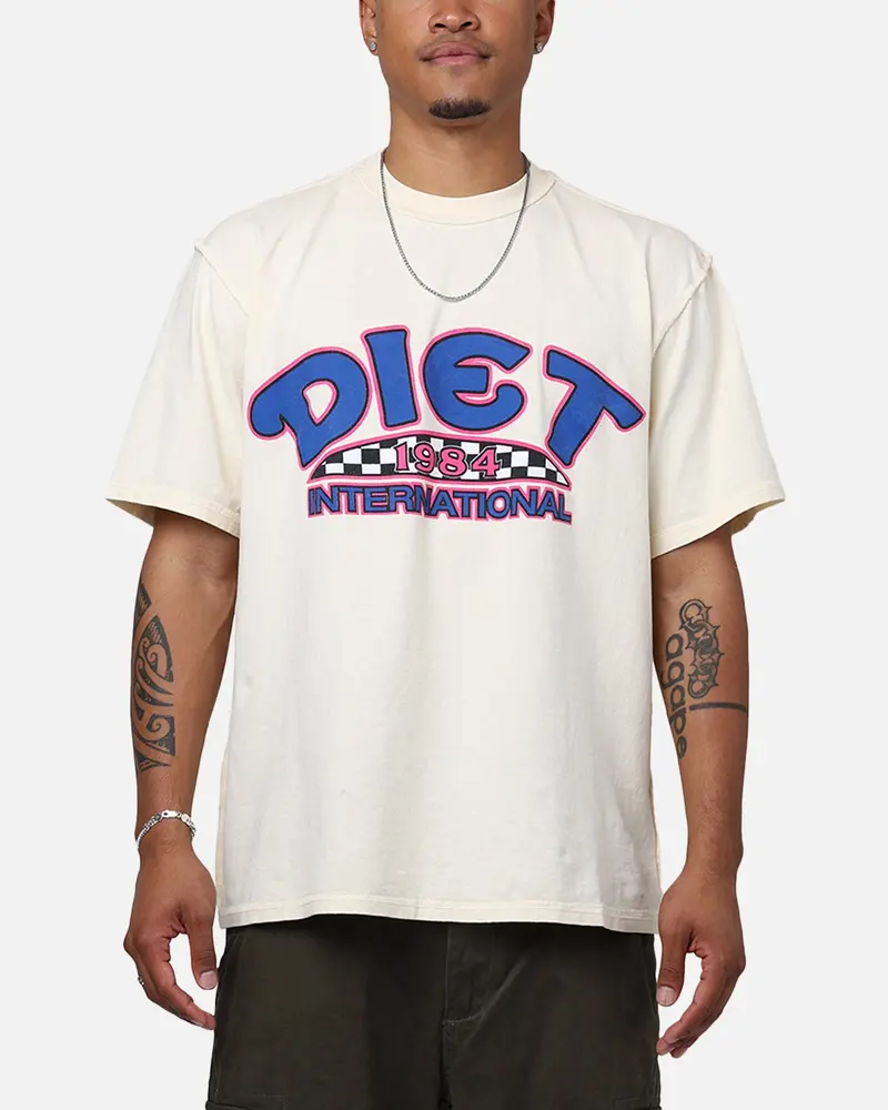 Diet Starts Monday Diet International T-Shirt Antique White/Blue 1