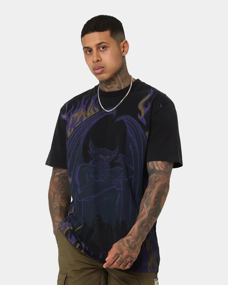Disney Chernabog Vintage T-Shirt Washed Black 1