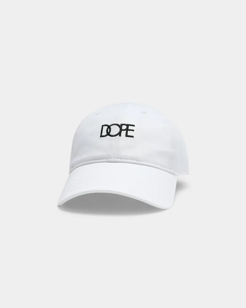 Dope Men's Logo Strapback Cap White/Black 1