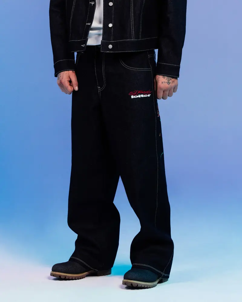 Ed Hardy By Loiter Denim Jeans Raw Indigo 1