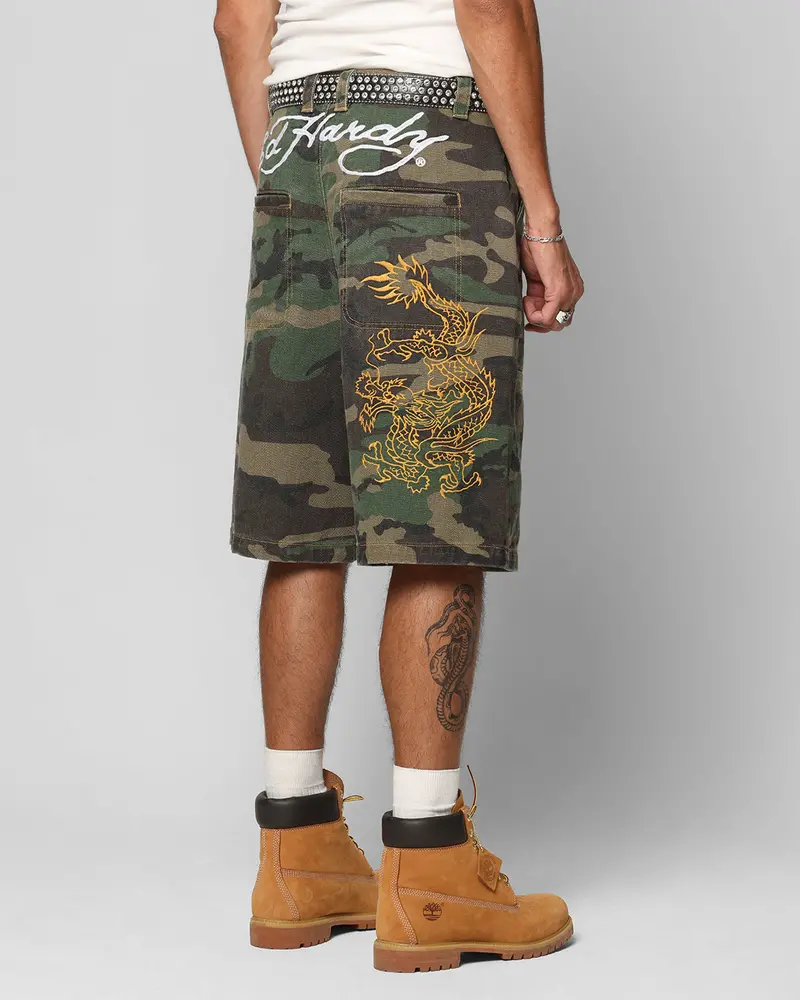 Ed Hardy Dragon Jorts Camo 1