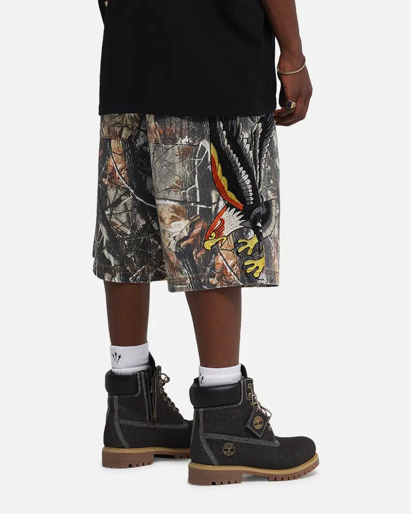 Ed Hardy Eagle Jorts Real Tree Camo 1