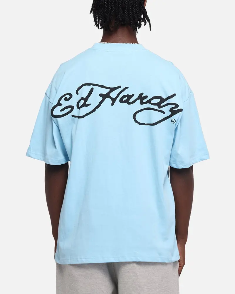 Ed Hardy Eagle T-Shirt Blue 1