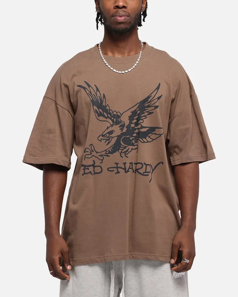 Ed Hardy Eagle T-Shirt Brown 1